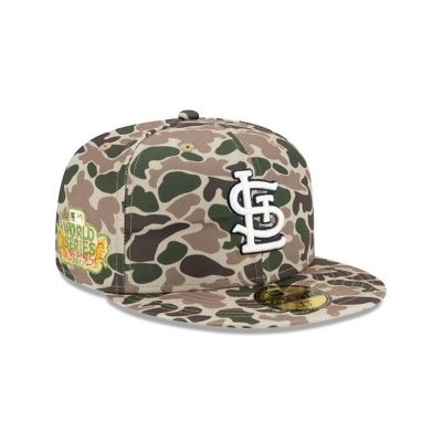 St. Louis Cardinals Gorra | New Era MLB Duck Camo 59fifty Fitted Cap Mexico - Verdes